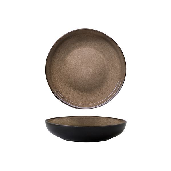 Luzerne Rustic Round Share Bowl-230mm Ø | 51mm H | 1200mL Chestnut