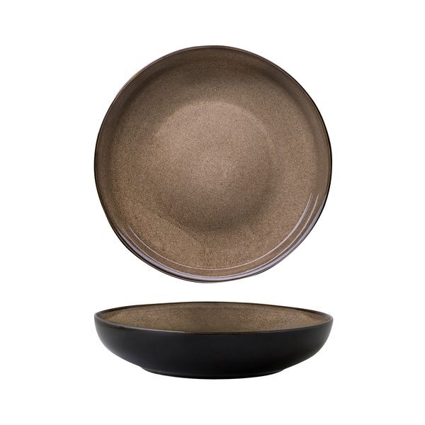 Luzerne Rustic Round Share Bowl-260mm Ø | 57mm H | 1870mL Chestnut
