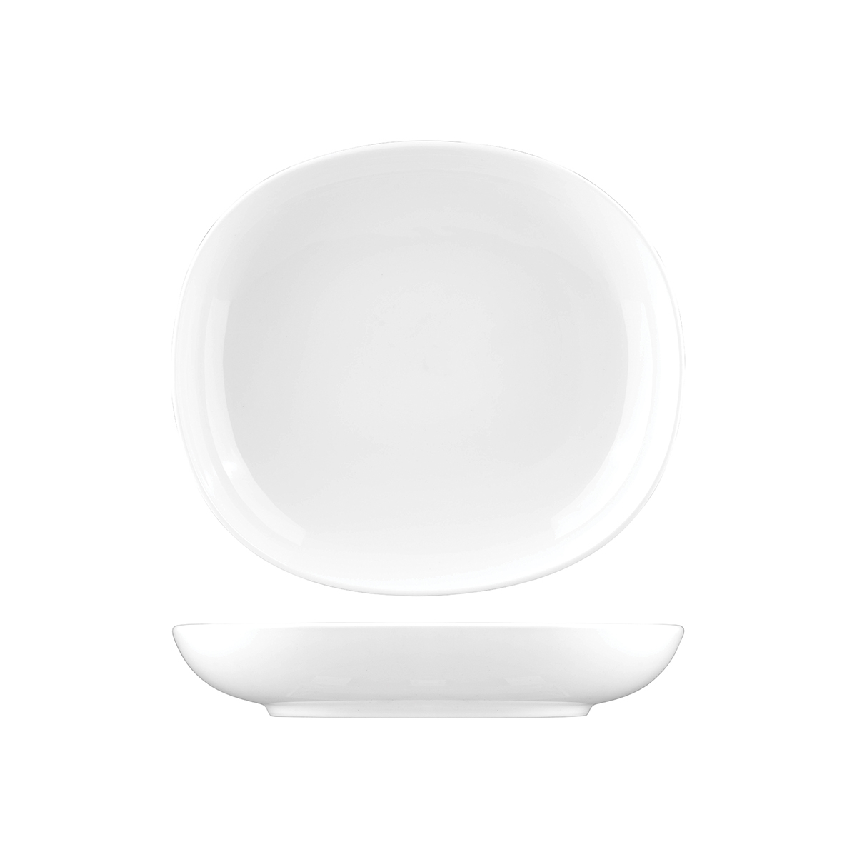 Sango Ora Flat Bowl-260X230mm White