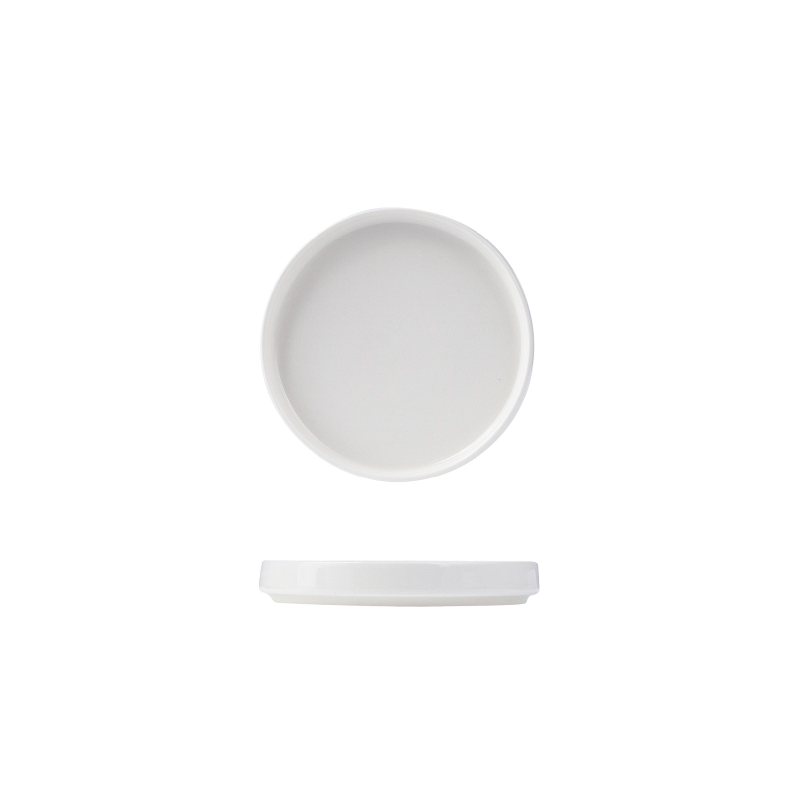 Sango Ora Low Stackable Plate-130mm Ø White