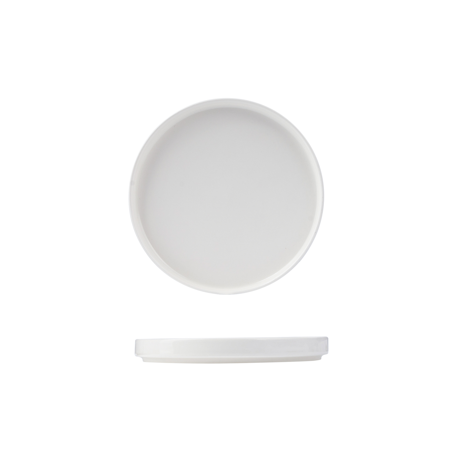 Sango Ora Low Stackable Plate-200mm Ø White
