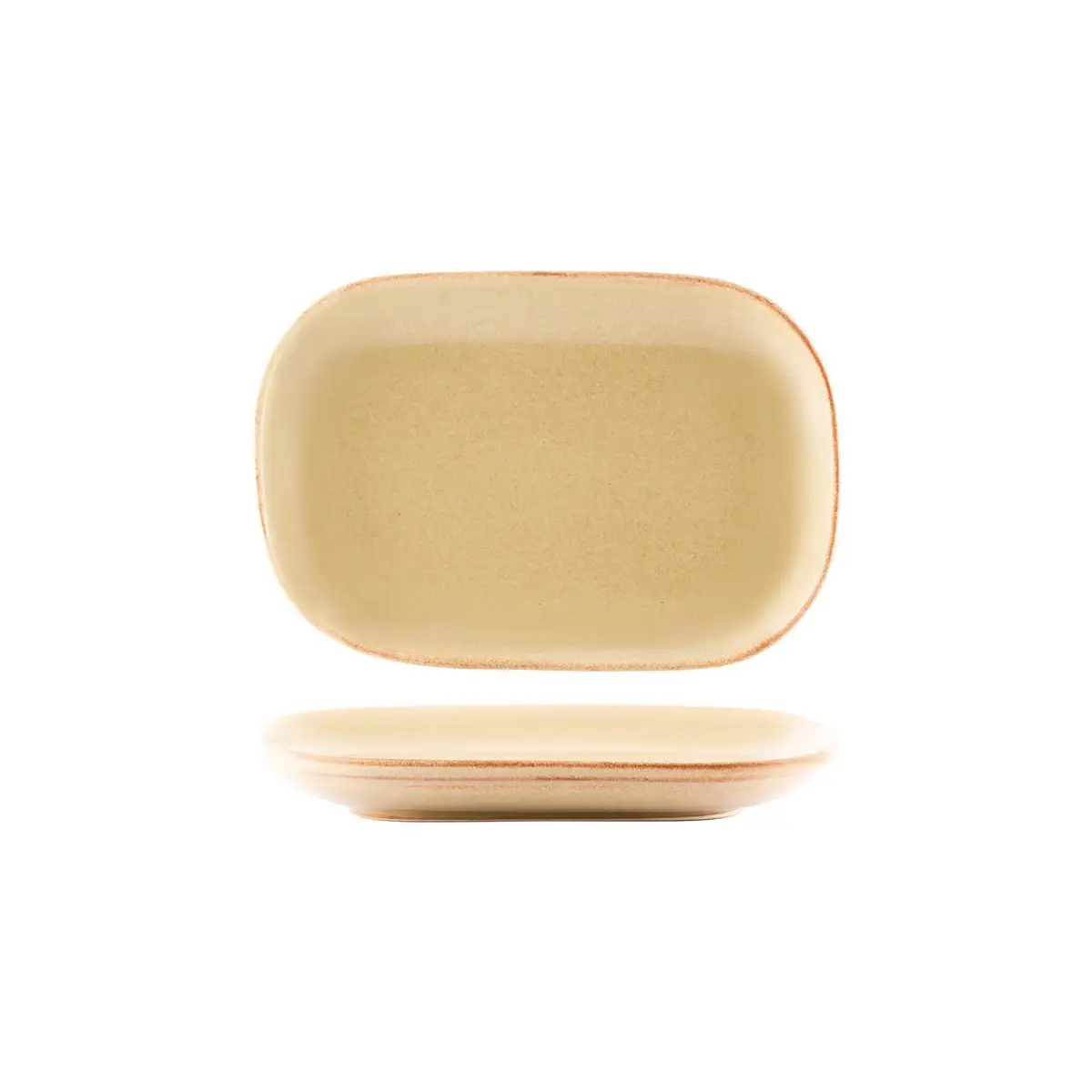Tablekraft Artistica Rect Coupe Plate 240x160x25mm Flame