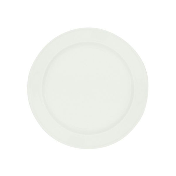 Trenton Basics Round Double Ridge Rim Plate-300mm Ø White
