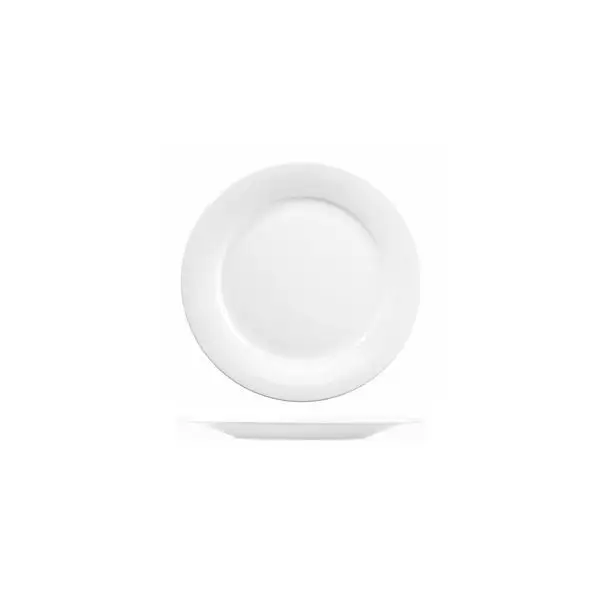 Art De Cuisine Menu Round Mid Rim Plate-171mm Ø White
