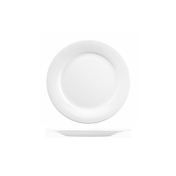 Art De Cuisine Menu Round Mid Rim Plate-203mm Ø White