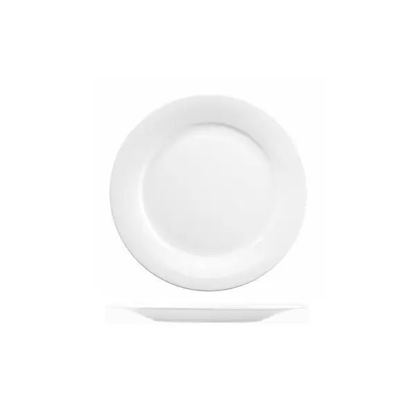 Art De Cuisine Menu Round Mid Rim Plate-203mm Ø White
