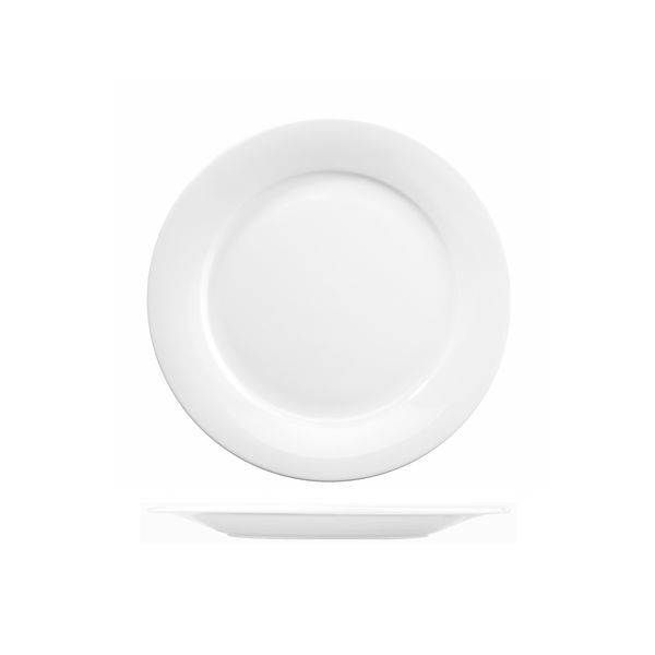 Art De Cuisine Menu Round Mid Rim Plate-228mm Ø White