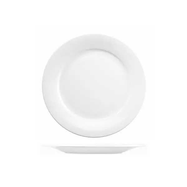 Art De Cuisine Menu Round Mid Rim Plate-228mm Ø White