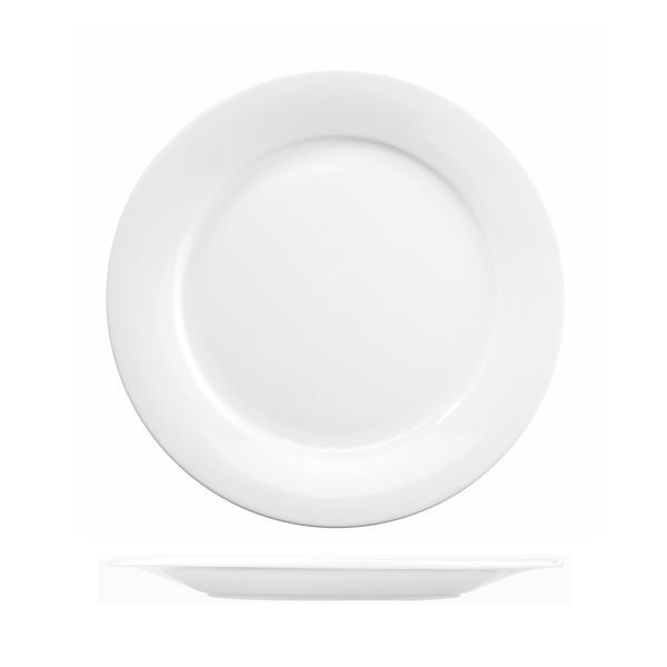 Art De Cuisine Menu Round Mid Rim Plate-270mm Ø White