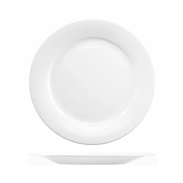 Art De Cuisine Menu Round Mid Rim Plate-270mm Ø White