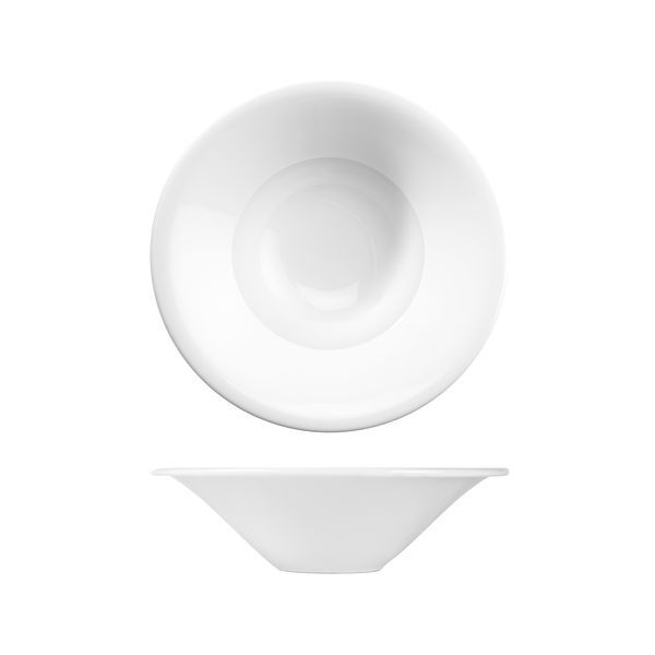 Art De Cuisine Menu Round Wide Rim Bowl-241mm Ø White