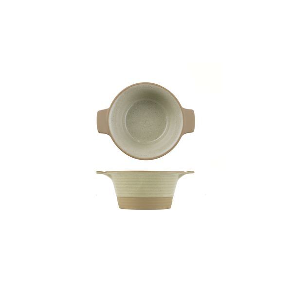 Art De Cuisine Igneous Pie Dish With Handles-140mm Ø | 400mL Natural