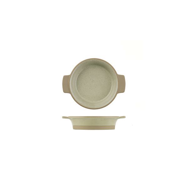 Art De Cuisine Igneous Round Dish With Handles-140mm Ø | 284mL Natural
