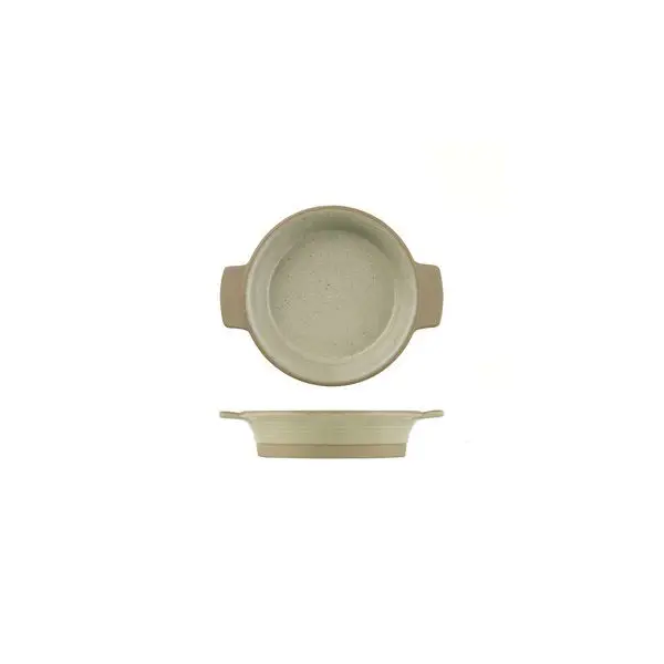 Art De Cuisine Igneous Round Dish With Handles-140mm Ø | 284mL Natural