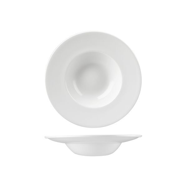 Churchill Profile Round Wide Rim Bowl-240mm Ø | 284mL White