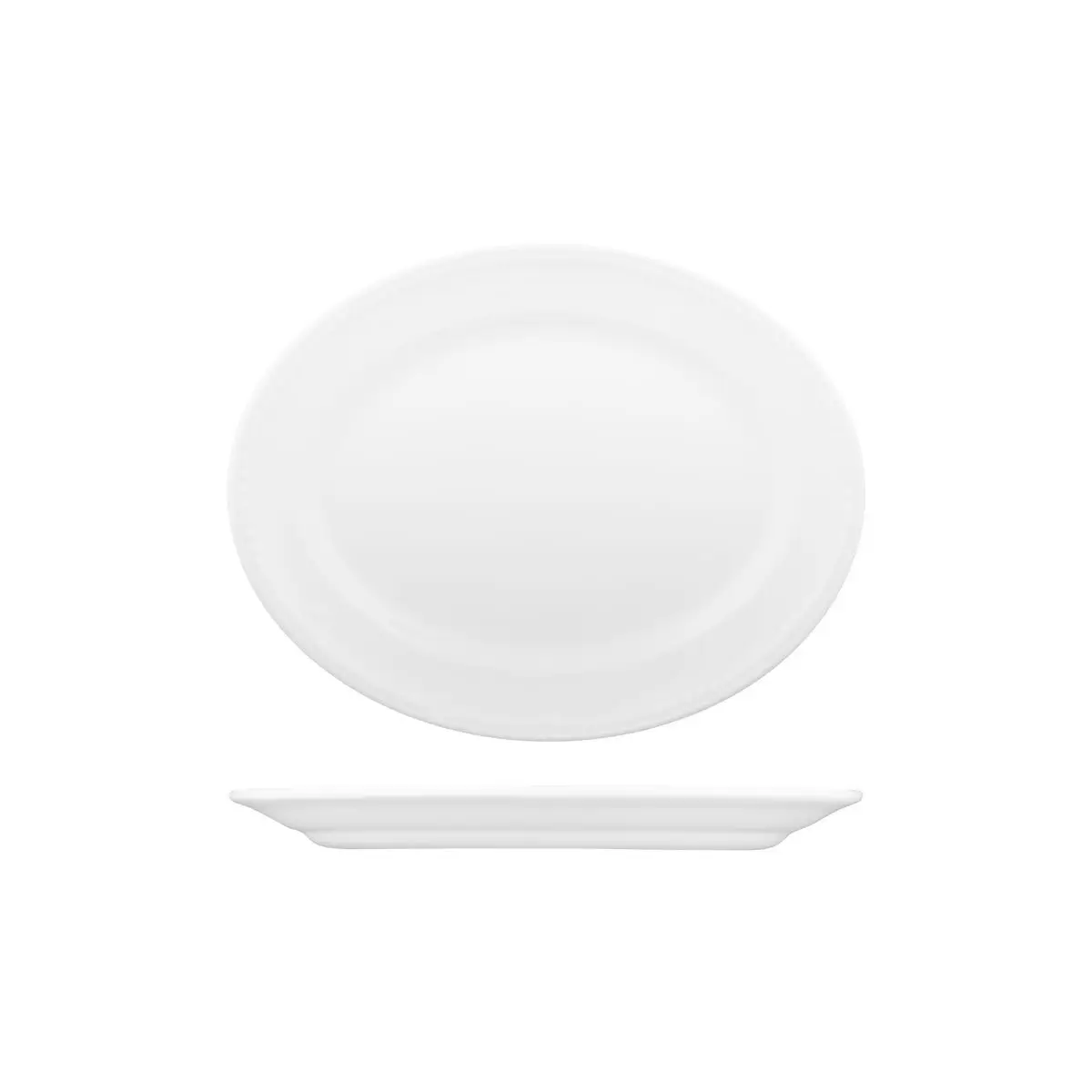 Churchill Oval Wide Rim Plate-254Mm