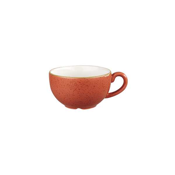 Churchill Stonecast Cappuccino Cup-227mL Spiced Orange