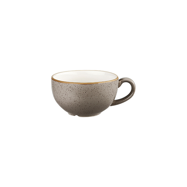 Churchill Stonecast Cappuccino Cup-227mL Peppercorn Grey
