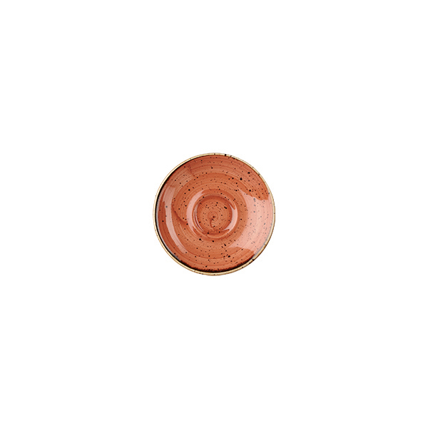 Churchill Stonecast Espresso Saucer-118mm Ø Spiced Orange