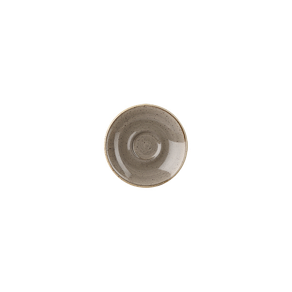 Churchill Stonecast Espresso Saucer-118mm Ø Peppercorn Grey