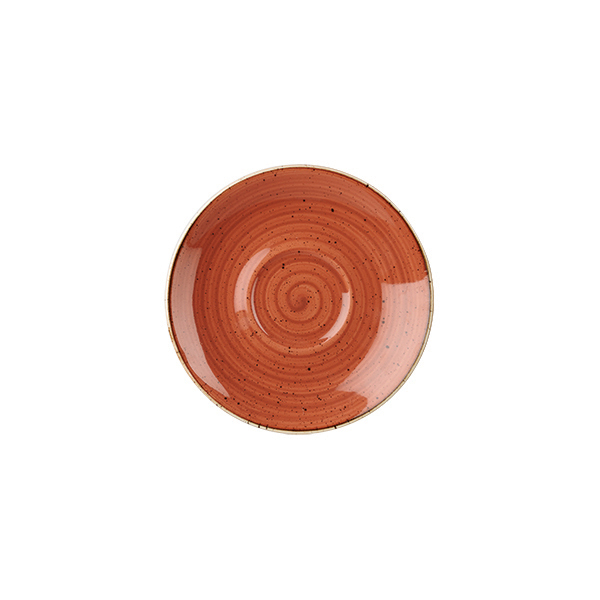 Churchill Stonecast Cappuccino Saucer-156mm Ø Spiced Orange