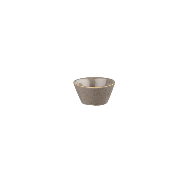 Churchill Stonecast Conical Sauce Dish-90mL Peppercorn Grey