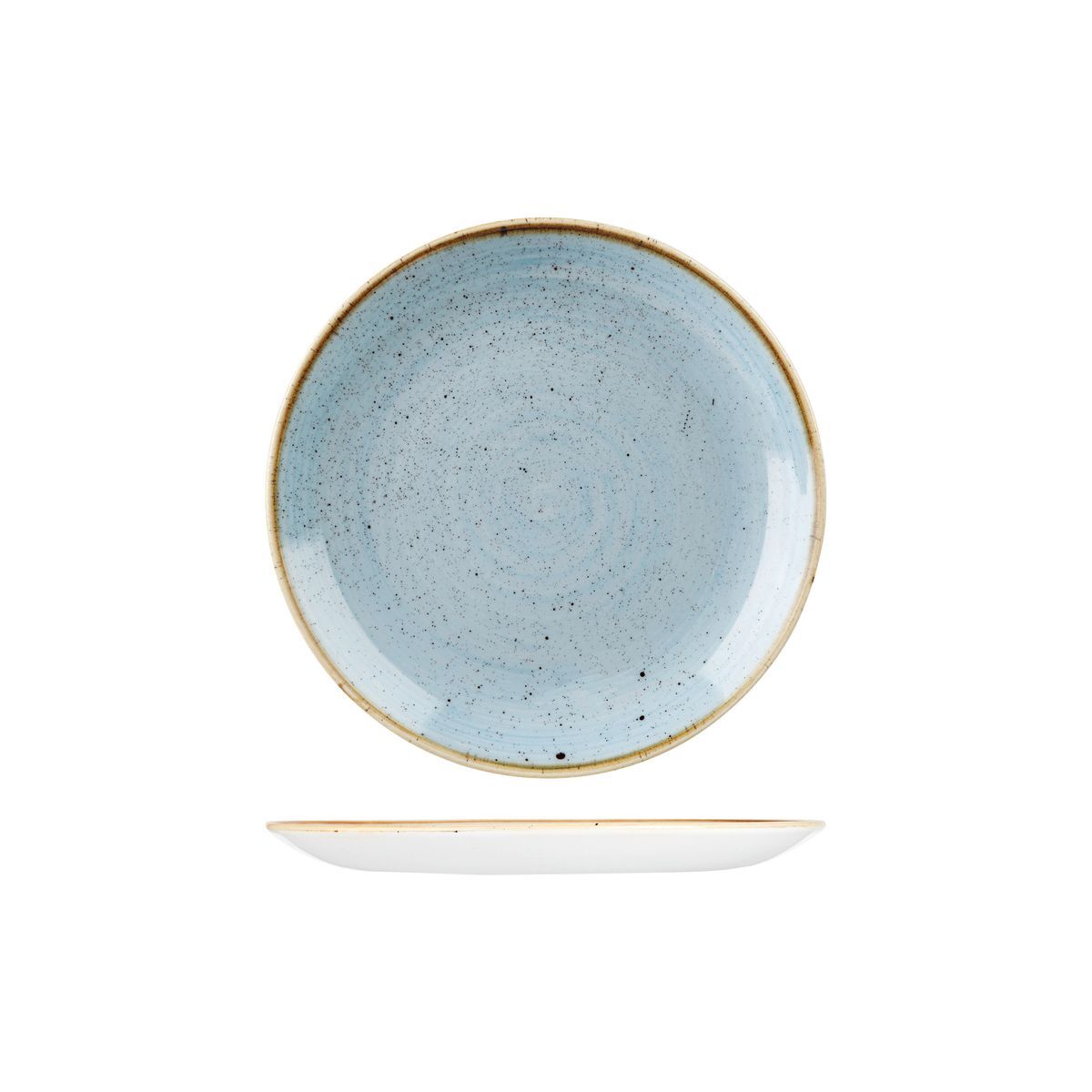 Churchill Stonecast Round Coupe Plate-217mm Ø Duck Egg