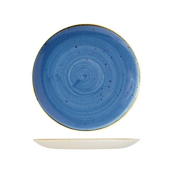 Churchill Stonecast Round Coupe Plate-260mm Ø Cornflower Blue