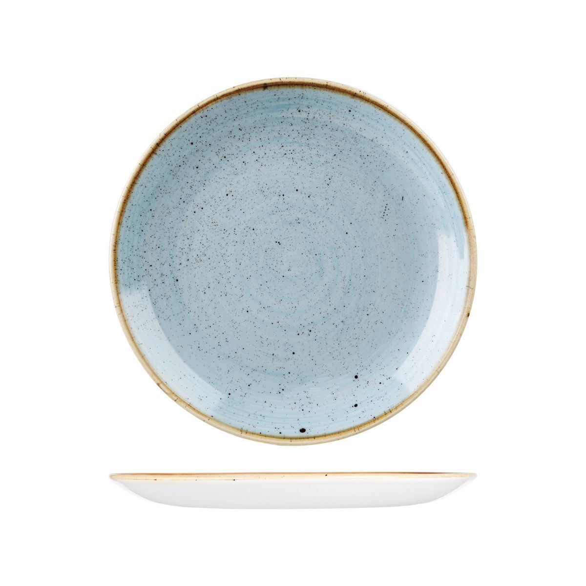 Churchill Stonecast Round Coupe Plate-260mm Ø Duck Egg
