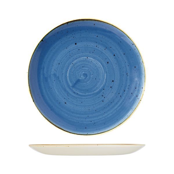Churchill Stonecast Round Coupe Plate-288mm Ø Cornflower Blue