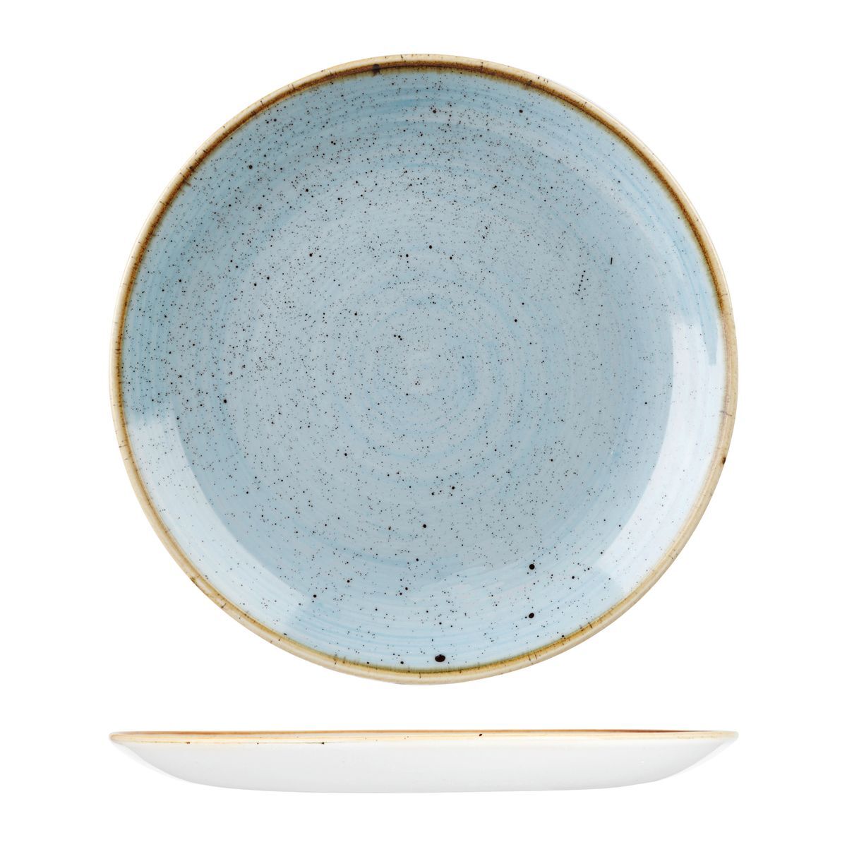 Churchill Stonecast Round Coupe Plate-324mm Ø Duck Egg