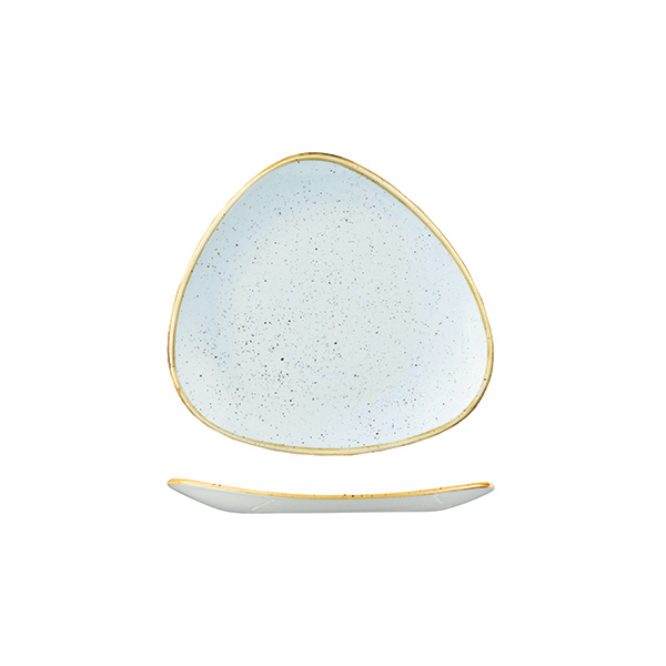 Churchill Stonecast Triangular Plate-192mm Duck Egg