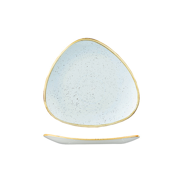 Churchill Stonecast Triangular Plate-229mm Duck Egg