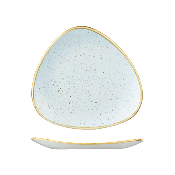 Churchill Stonecast Triangular Plate-260mm Duck Egg