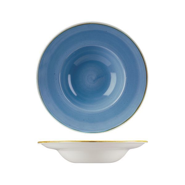 Churchill Stonecast Wide Rim Bowl-240mm Ø Cornflower Blue