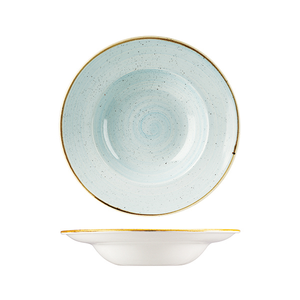 Churchill Stonecast Wide Rim Bowl-240mm Ø Duck Egg