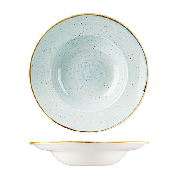 Churchill Stonecast Wide Rim Bowl-280mm Ø Duck Egg