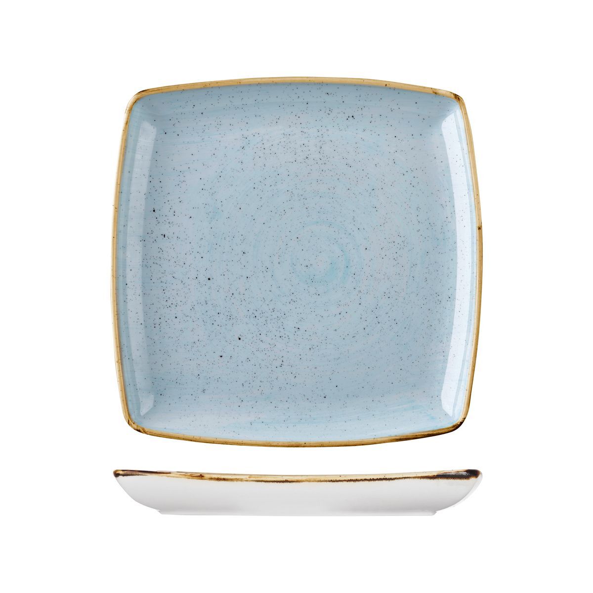 Churchill Stonecast Square Deep Plate-268X268mm Duck Egg