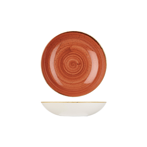 Churchill Stonecast Round Coupe Bowl-182mm Ø | 426mL Spiced Orange
