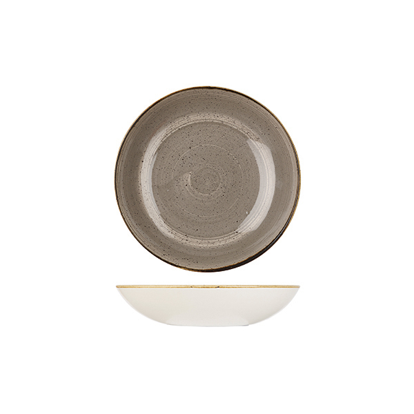 Churchill Stonecast Round Coupe Bowl-182mm Ø | 426mL Peppercorn Grey