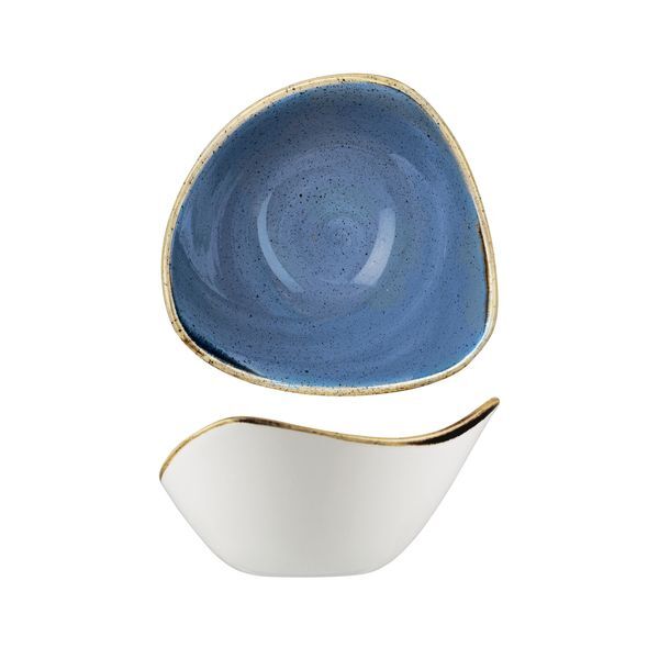 Churchill Stonecast Triangular Bowl-153mm | 260mL Cornflower Blue