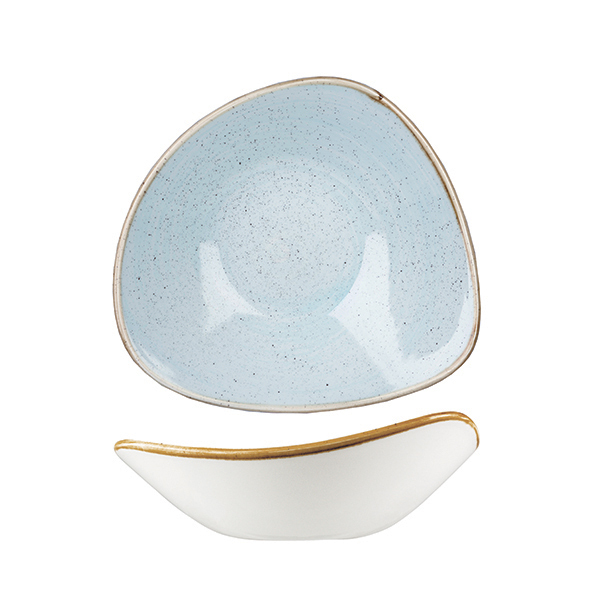 Churchill Stonecast Triangular Bowl-230mm | 600mL Duck Egg