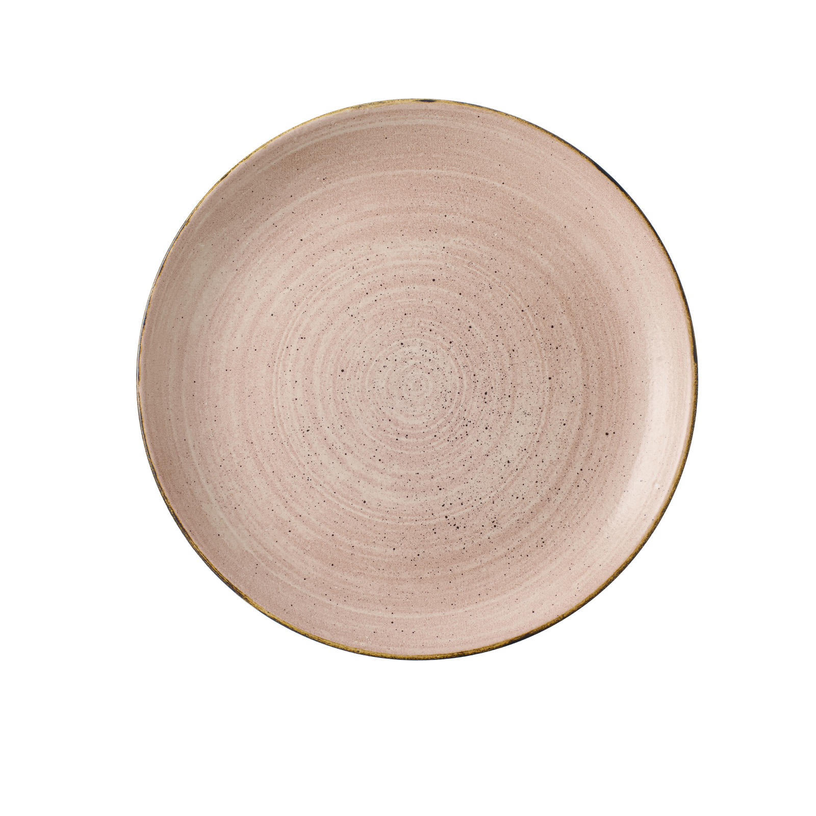 Churchill Stonecast Raw Round Plate-Coupe, 288mm Raw Terracotta
