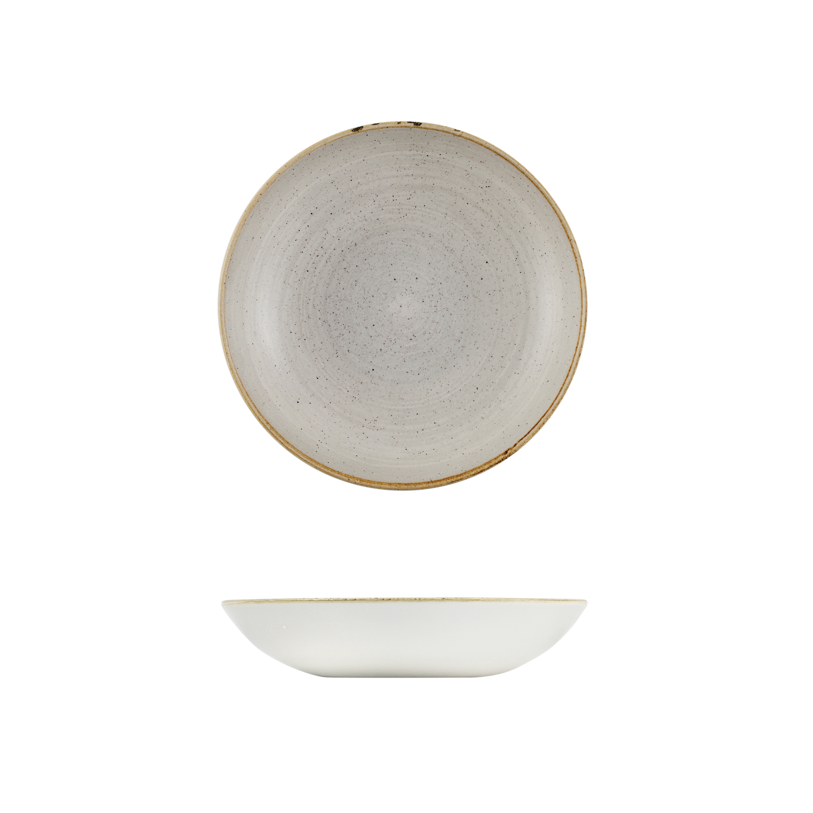 Churchill Stonecast Raw Bowl-Coupe, 248mm / 1136ml Raw Grey