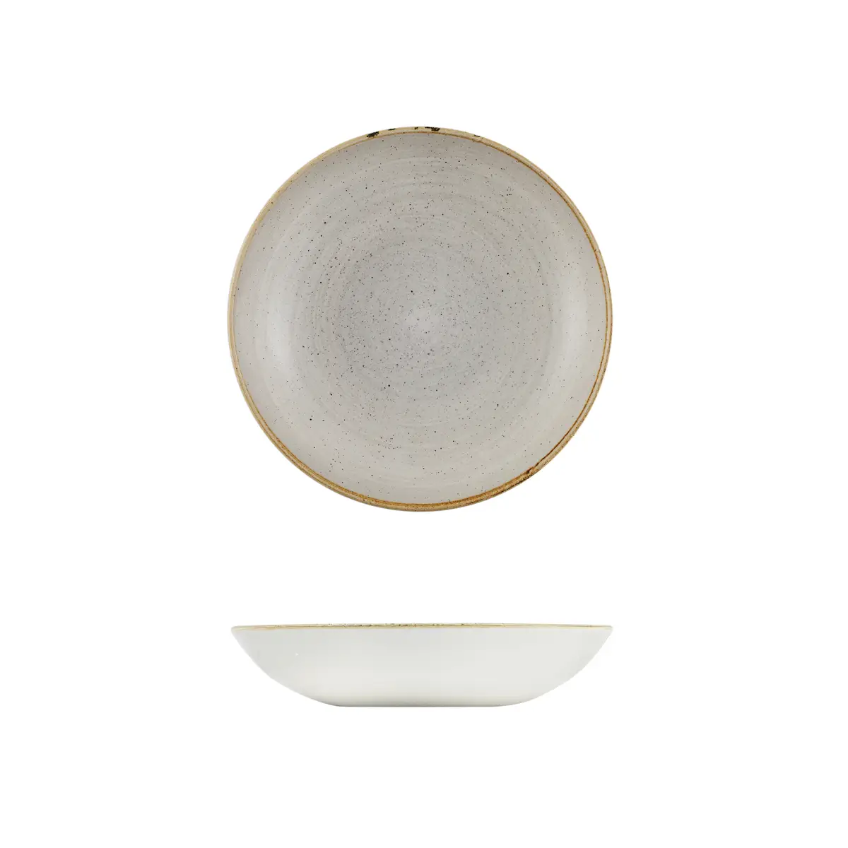 Churchill Stonecast Vellum Bowl-Coupe, 248mm / 1136ml Raw Grey
