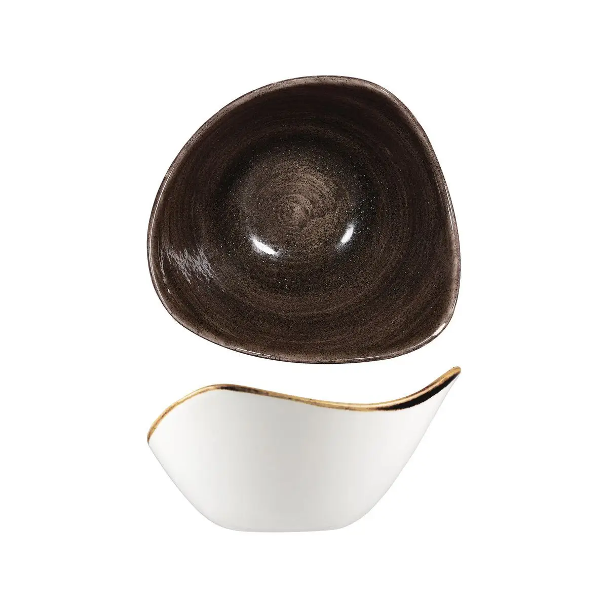Churchill Patina Triangular Bowl-153mm Iron Black