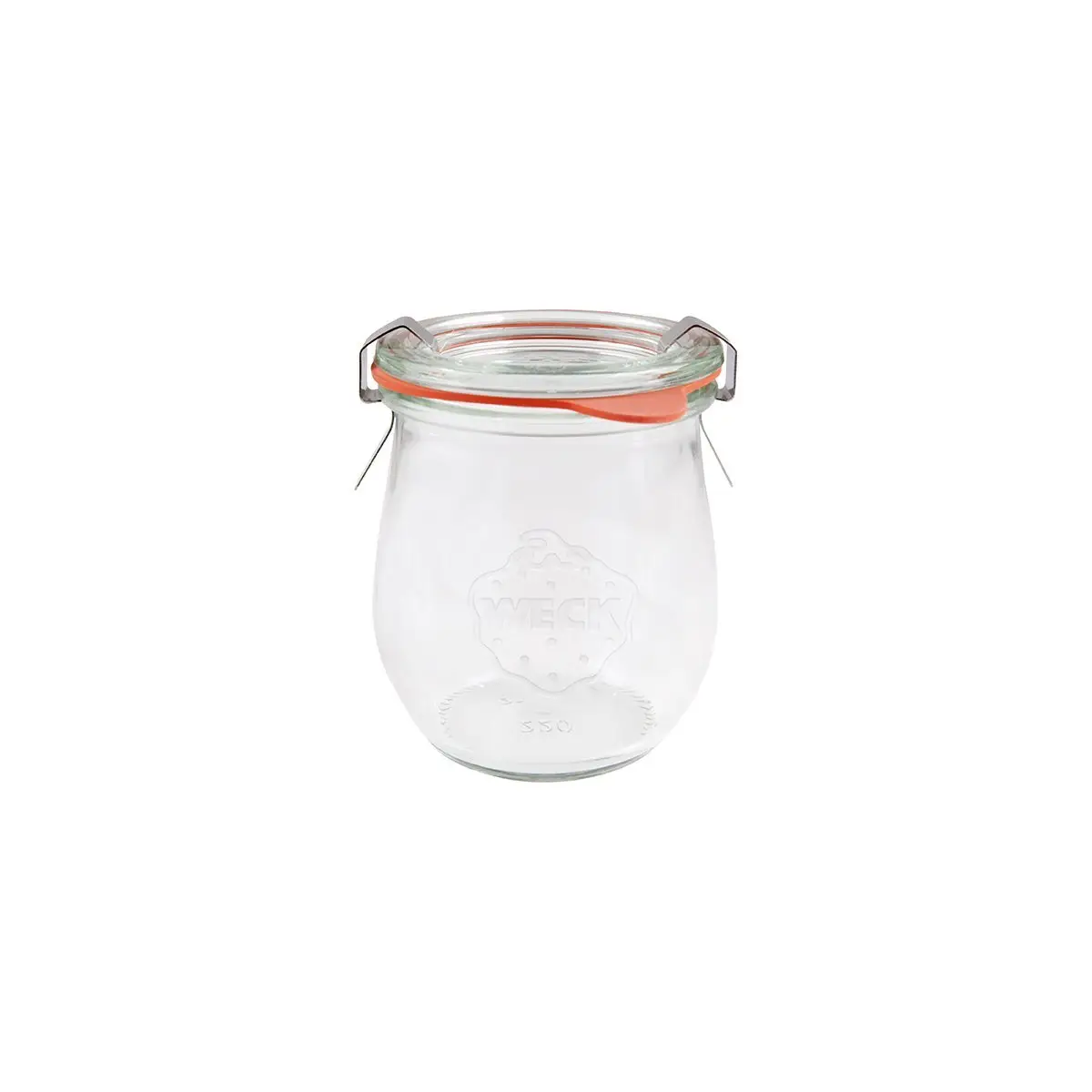 Complete Weck Glass Jars W/Lid/Seal 220ml 70x80mm 