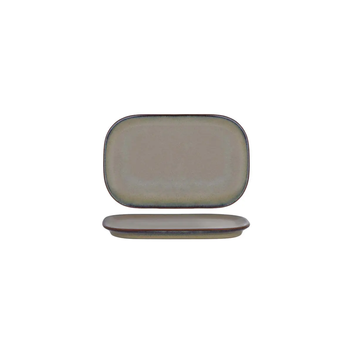 Tablekraft Artistica Rect Coupe Plate 240x140mm Canvas