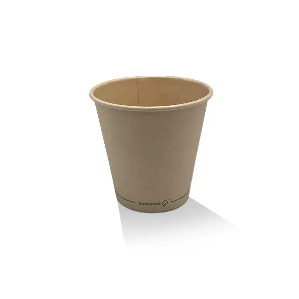 *8oz Aqueous Coated Bamboo SW Cup/One -Lid -Fits -All 1000s