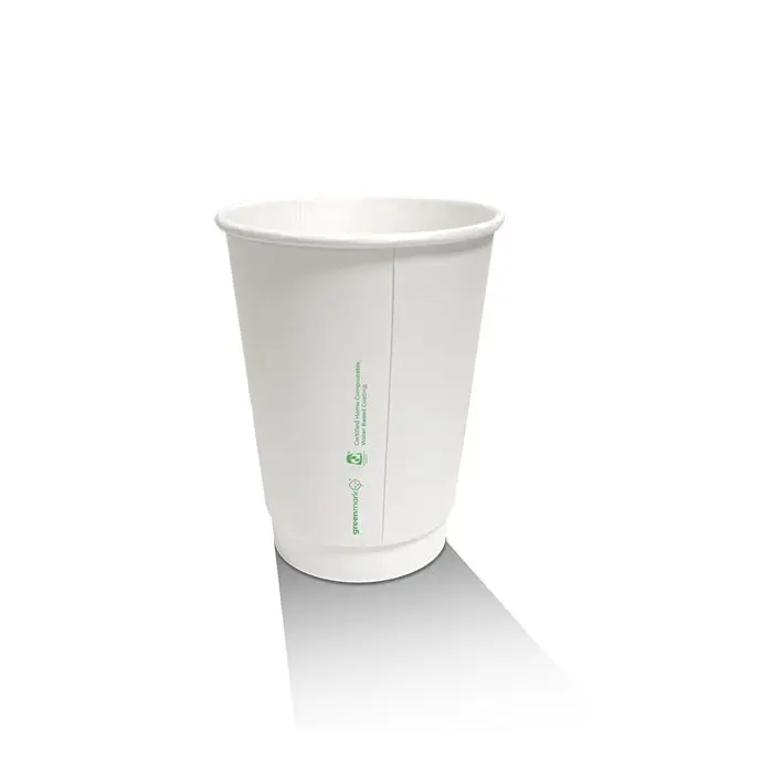 12oz Aqueous Coated White Double Wall Coffee Cup 500s